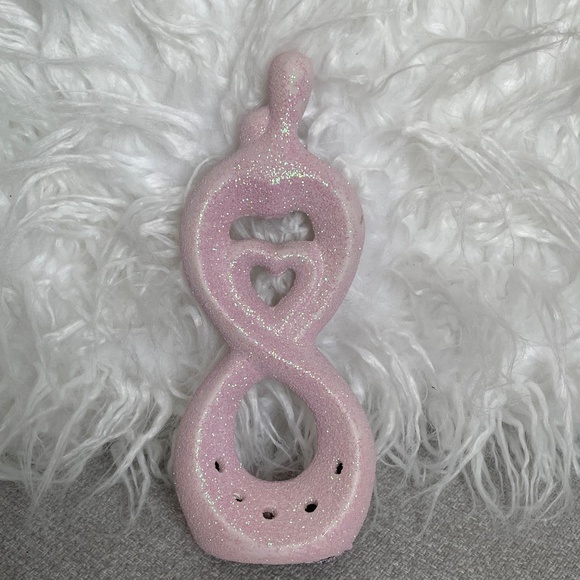 Couple + Infinity Sparkly Pink Decor - Picture 2 of 5